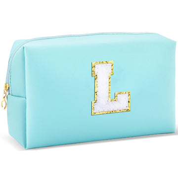 URSKYTOUS bolso maquillaje inicial azul, ideal para lo básico diario.