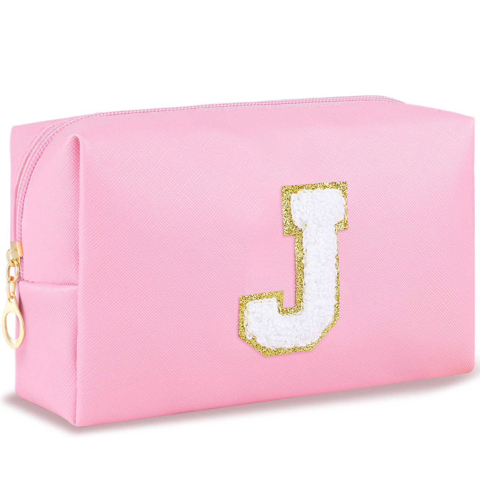 URSKYTOUS bolso de maquillaje inicial con monograma, ideal para uso diario