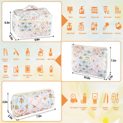 URSKYTOUS bolso maquillaje pequeño coqueta, ideal para pinceles y artículos esenciales.