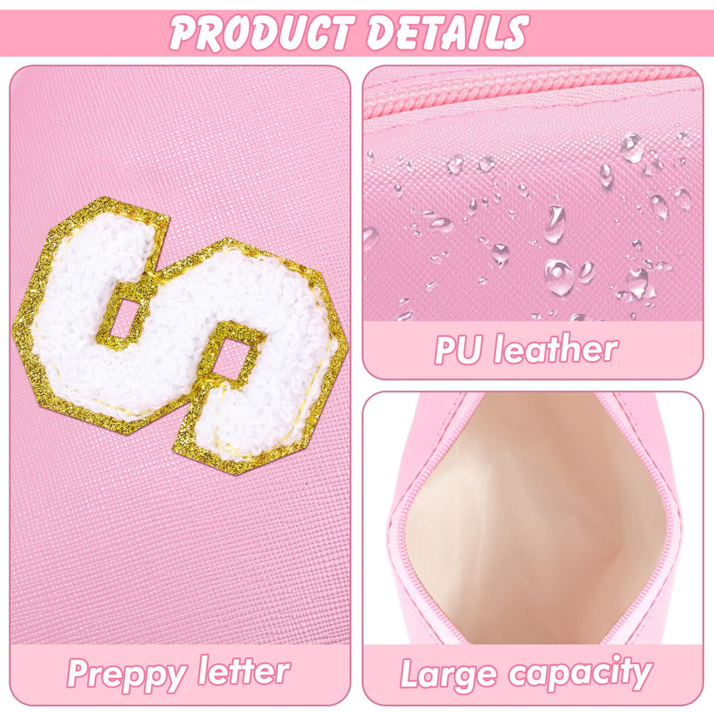 URSKYTOUS diseño preppy, bolso maquillaje práctico y versátil para día a día.