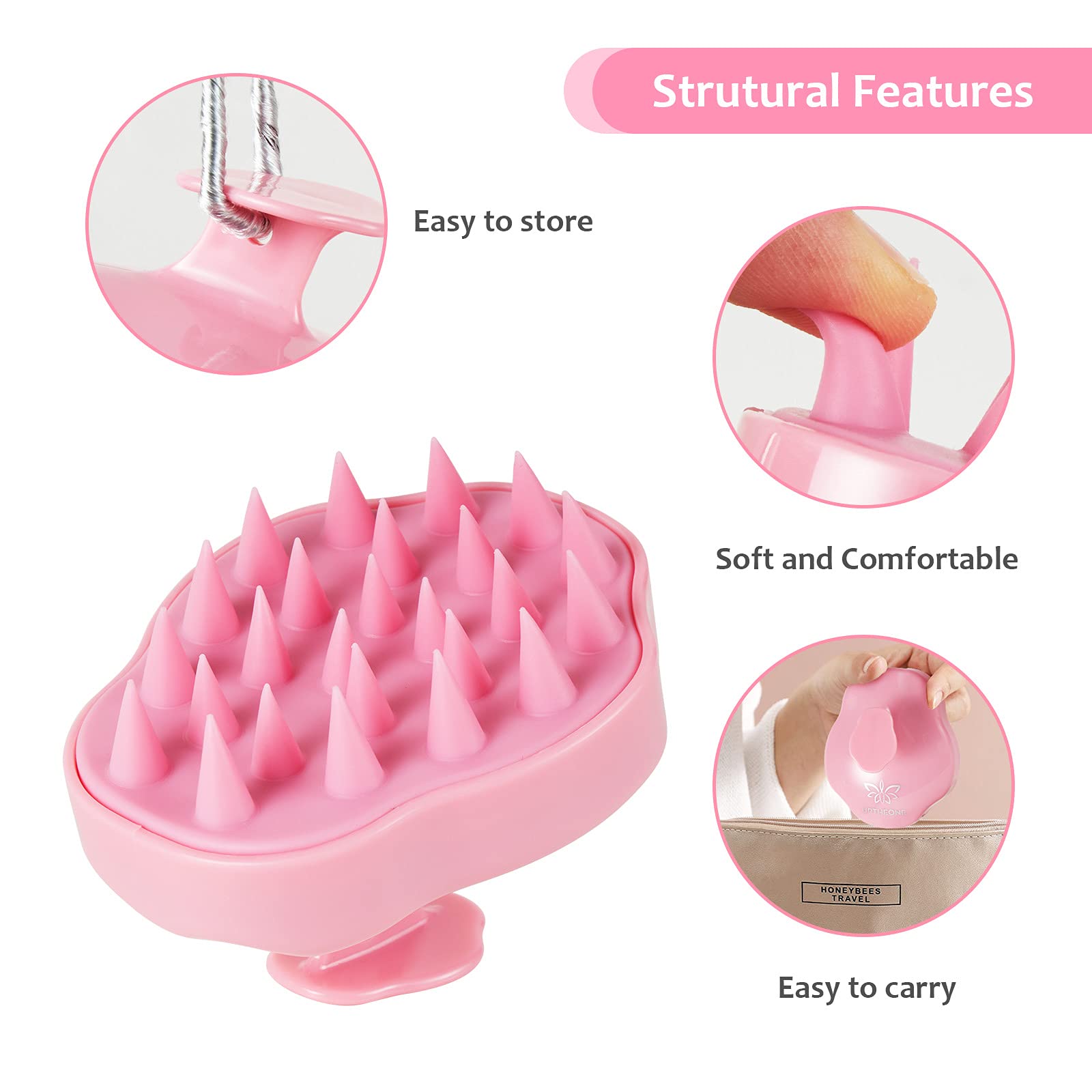 URTHEONE cepillo ergonómico con agarre cómodo para uso diario.
