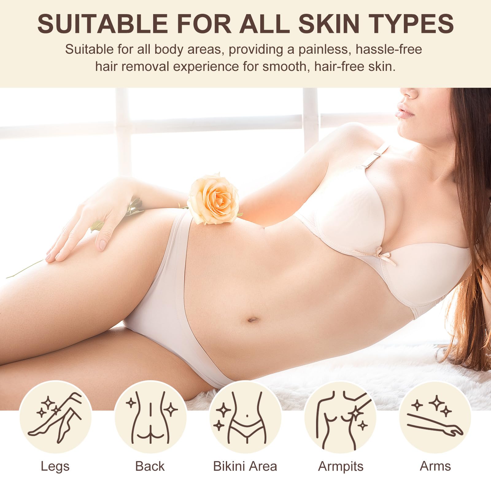Uruses aceite Cyperus Rotundus aplicado en piernas para piel suave