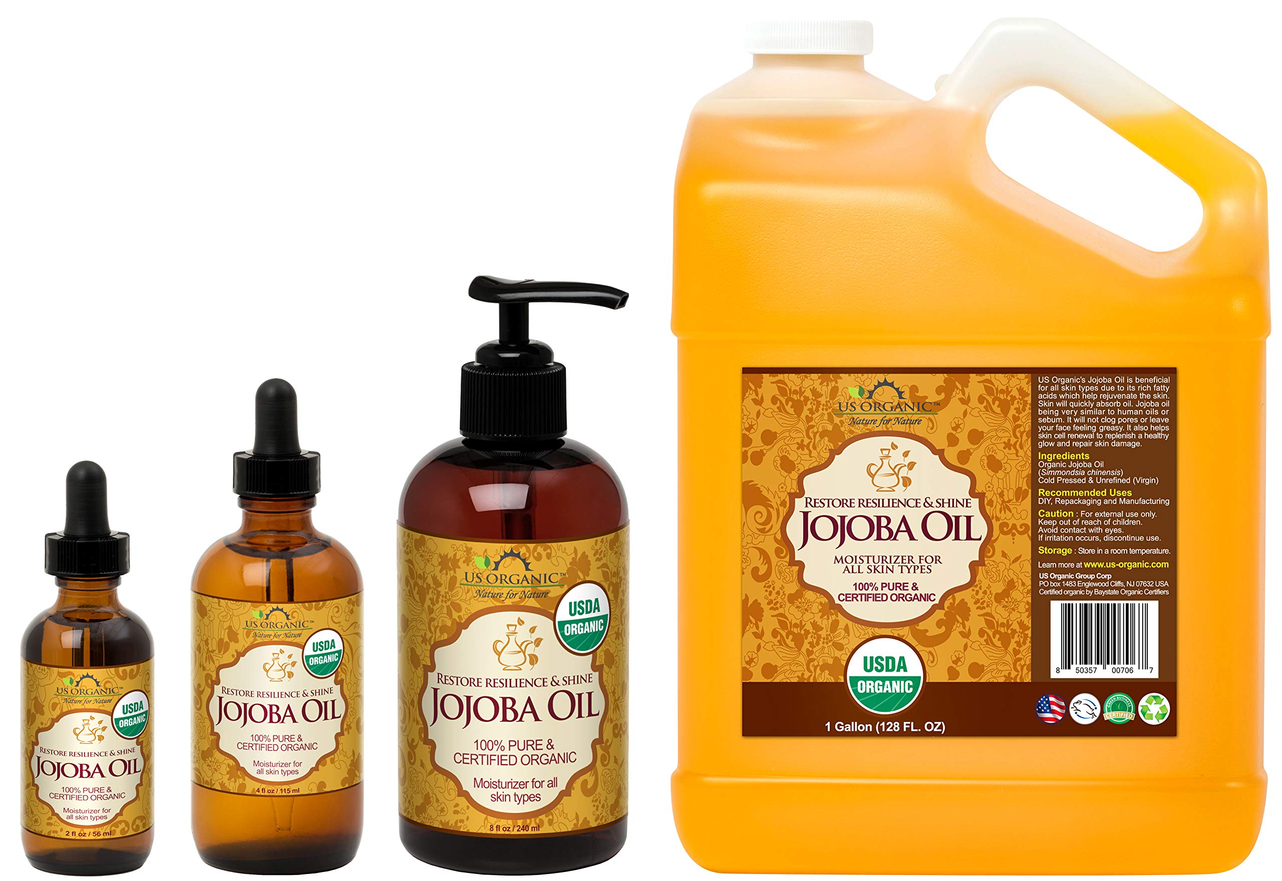 US Organic Aceite de Jojoba: serum facial ligero para acabado sedoso.