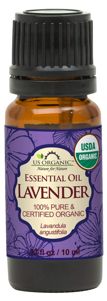 US Organic Lavanda: botella de 10 ml con aroma puro para difusor.