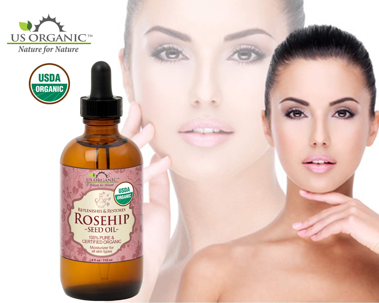 US Organic Cuidado de piel: aceite para piel seca y dañada.