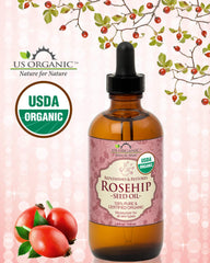 US Organic Aceite prensado en frio conserva nutrientes para piel y cabello.