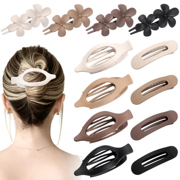 USDNICE accesorio de cabello clip plano mate para uso diario