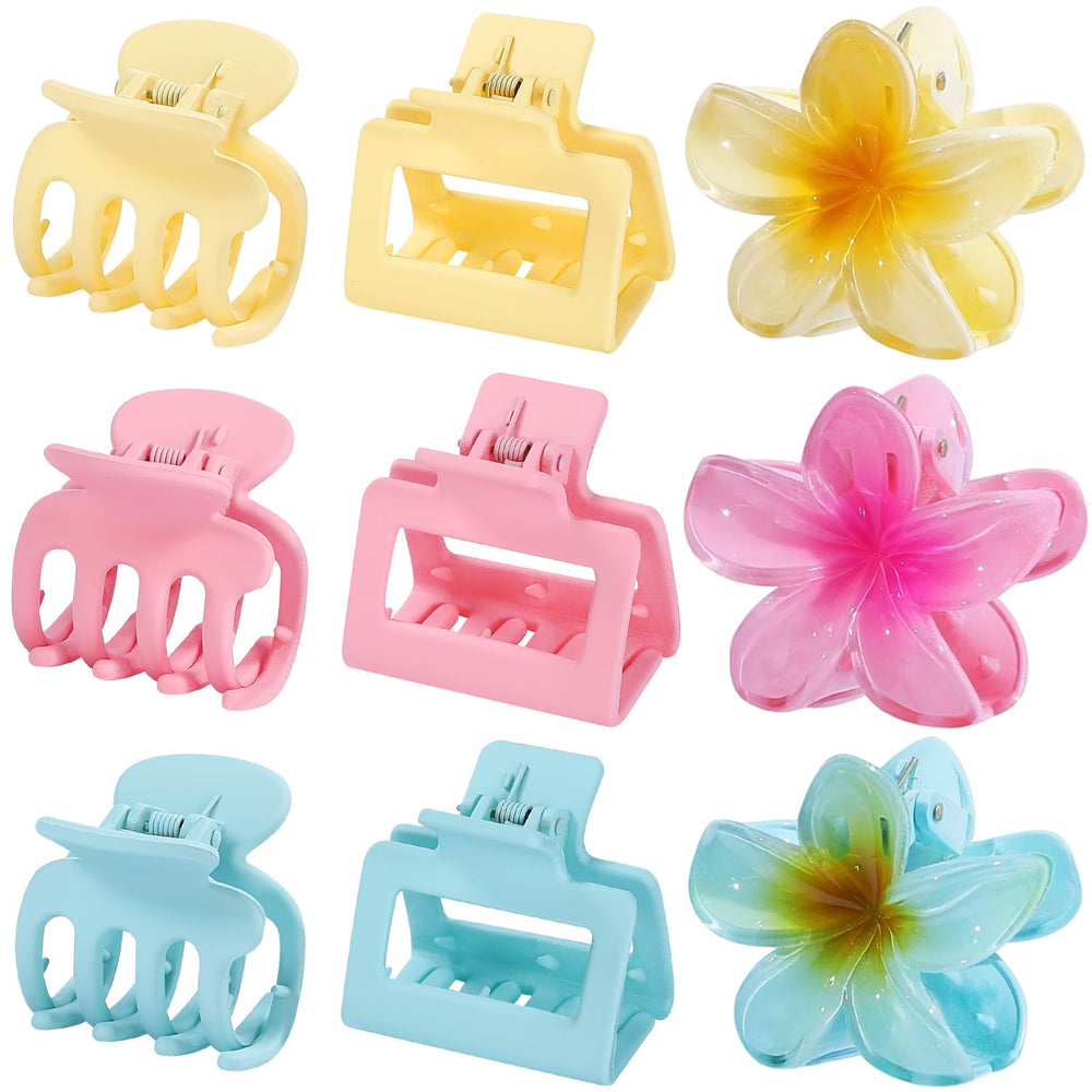 USDNICE accesorios de cabello plumeria hawaiana rosa para looks veraniegos.