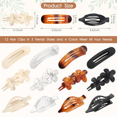 USDNICE clips planos mate para peinados rápidos y duraderos.