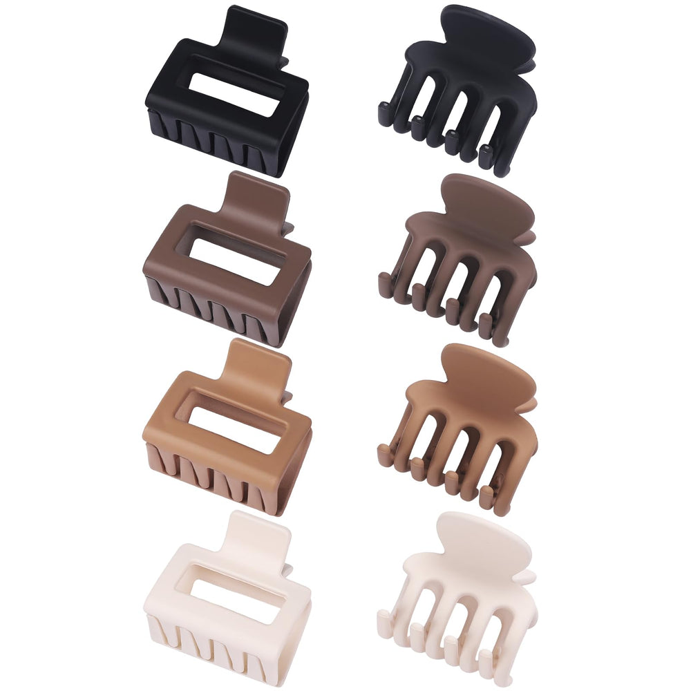 USDNICE pinzas de cabello resistentes para uso diario color marrón mate