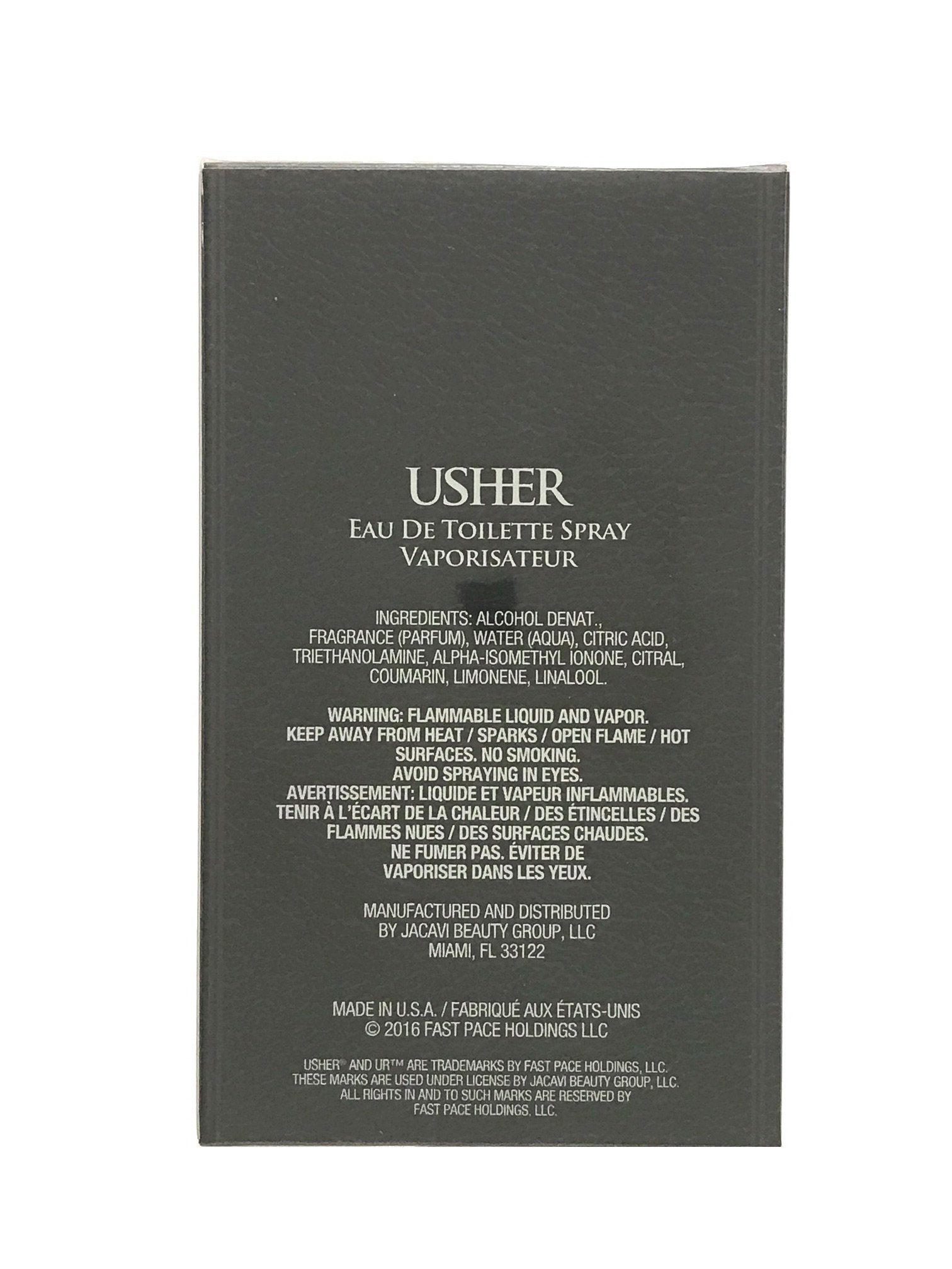 Notas aromáticas de Usher para hombres; ideal para ocasiones diarias y nocturnas