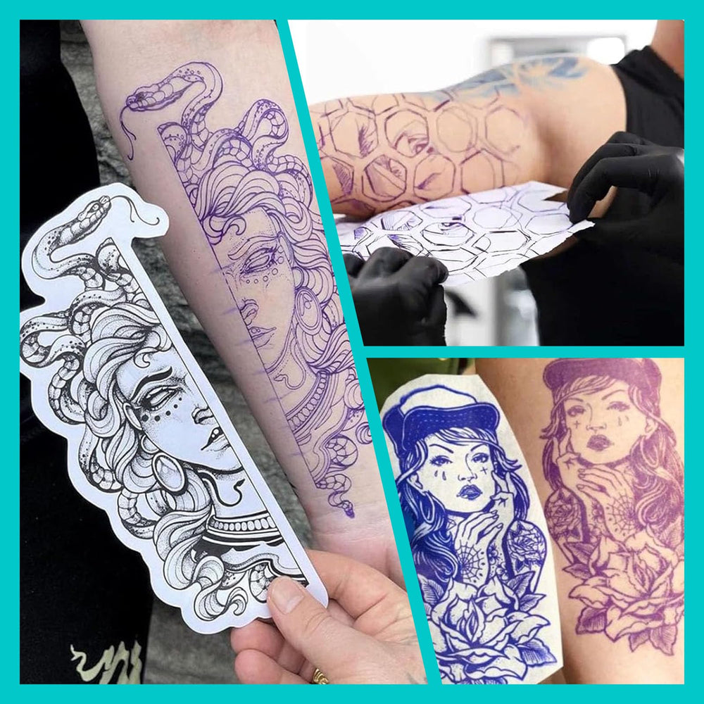 Usiriy Tattoo Transfer Gel usos versátiles para distintas zonas del cuerpo.
