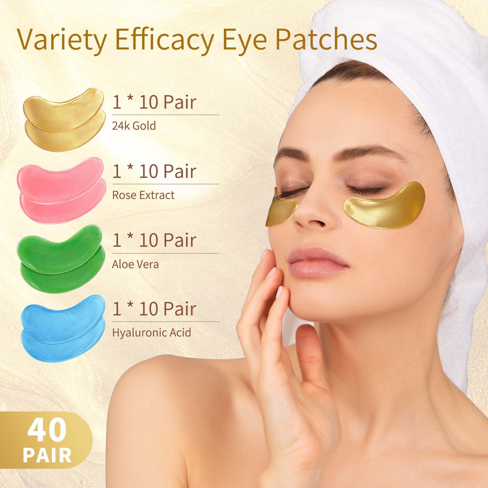 USTELIR parches ojos rosas para iluminar la mirada y prevenir cansancio