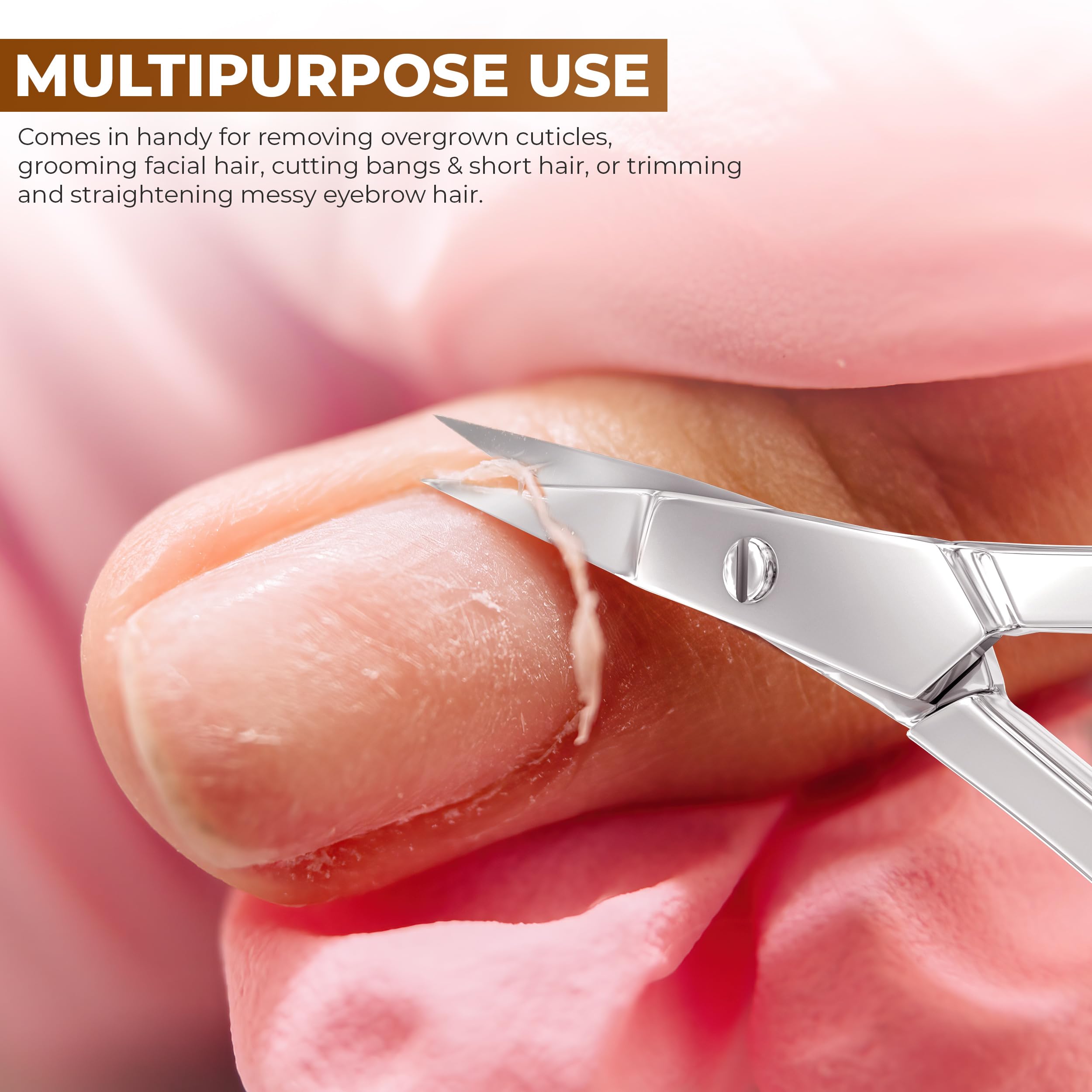 Tijeras retoc facial Utopia Care, tamaño compacto