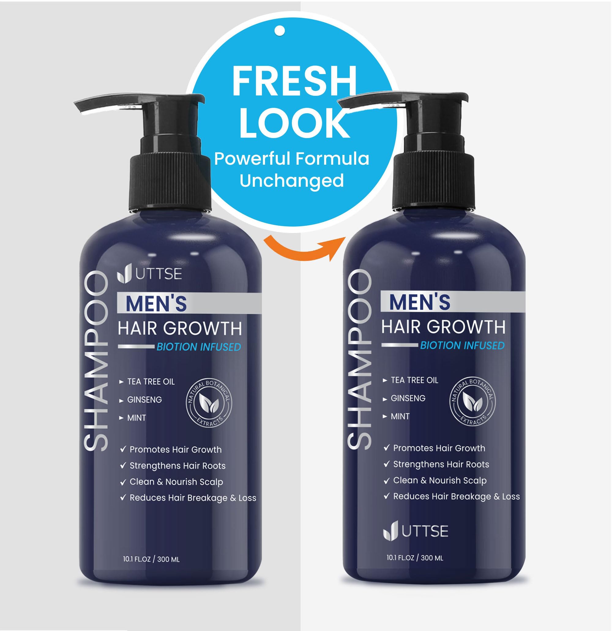 Uttse Biotion Shampoo densidad perceptible con uso regular.