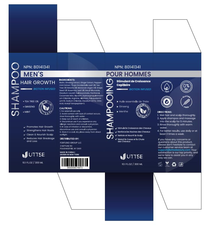 Uttse Biotion Shampoo apto para todos los tipos de cabello.
