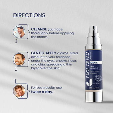 Uttse crema facial 6 en 1, reduce bolsas y ojeras con cuidado diario.