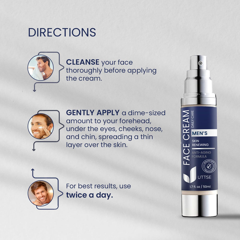 Uttse crema facial 6 en 1, reduce bolsas y ojeras con cuidado diario.