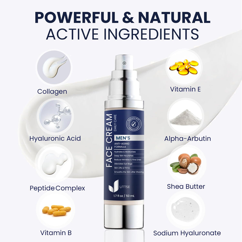 Ingredientes clave de Uttse 6 en 1: vitamina E, péptidos y colágeno
