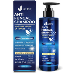 Champú Uttse foliculitis: cuero cabelludo limpio y equilibrado tras la aplicación.