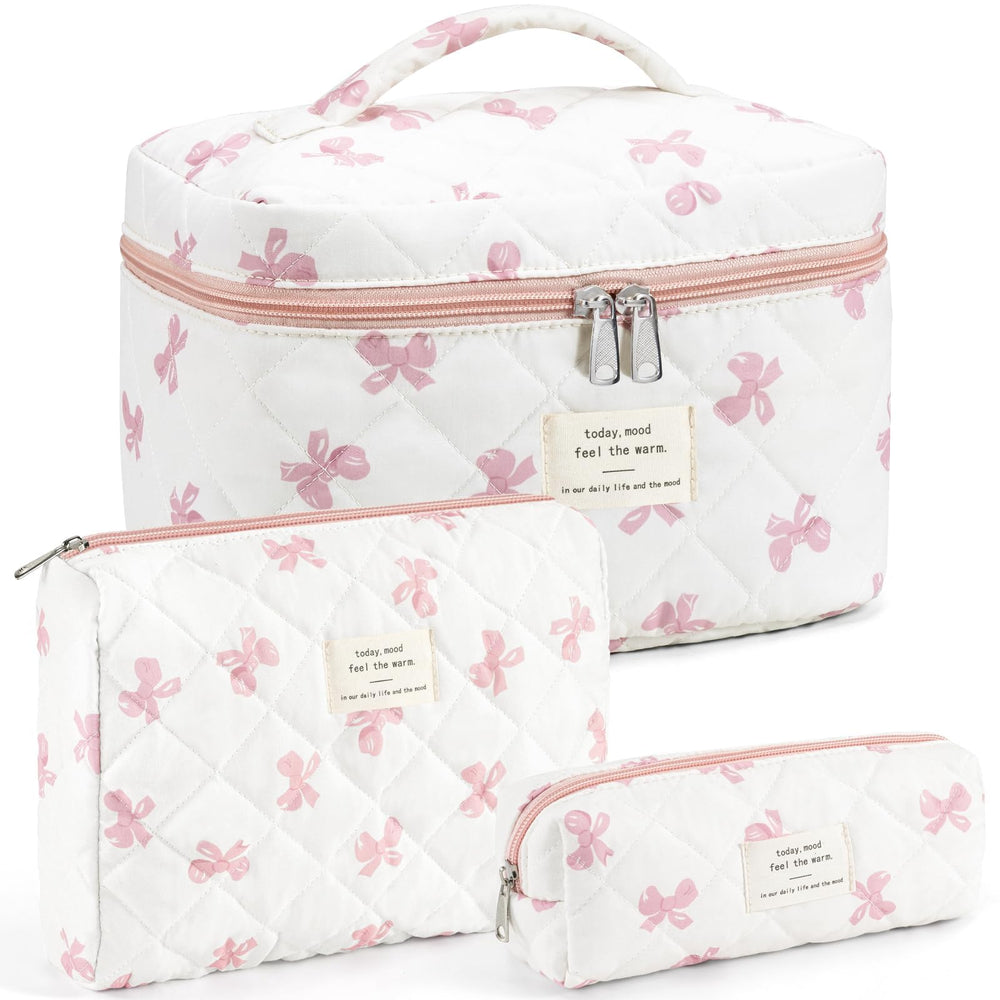Bolso UUYUUY maquillaje de gran tamaño para organizar cosméticos en viajes.