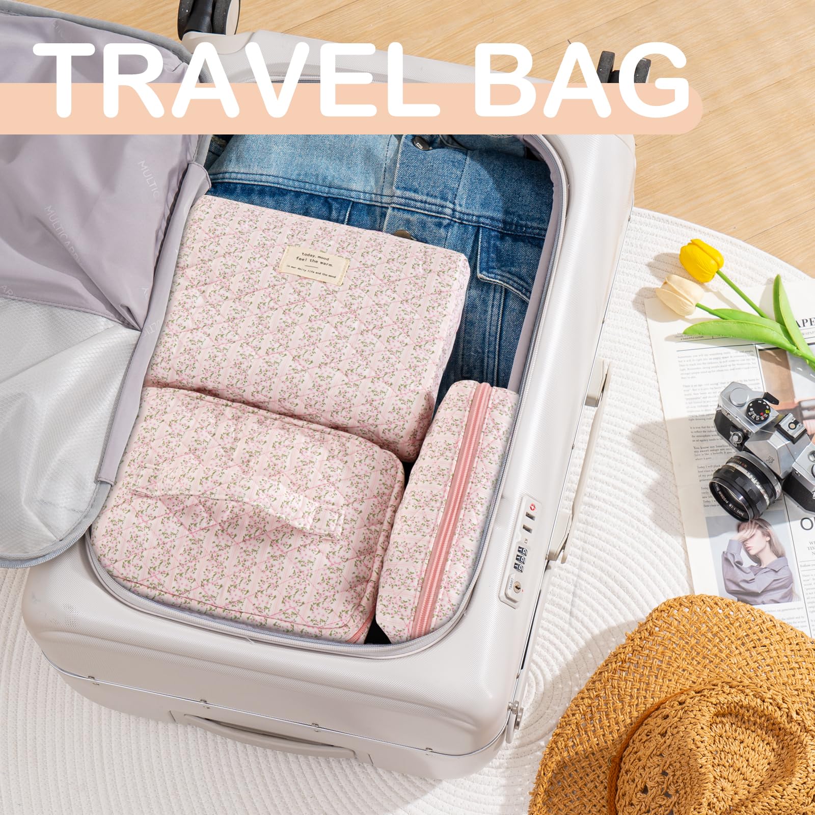 UUYUUY bolsa portátil para bolso o maleta, ideal para viajes cortos o diarios.