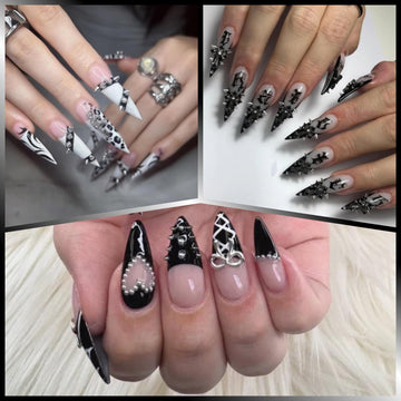 Uso rápido de UWETIME para crear looks punk en uñas