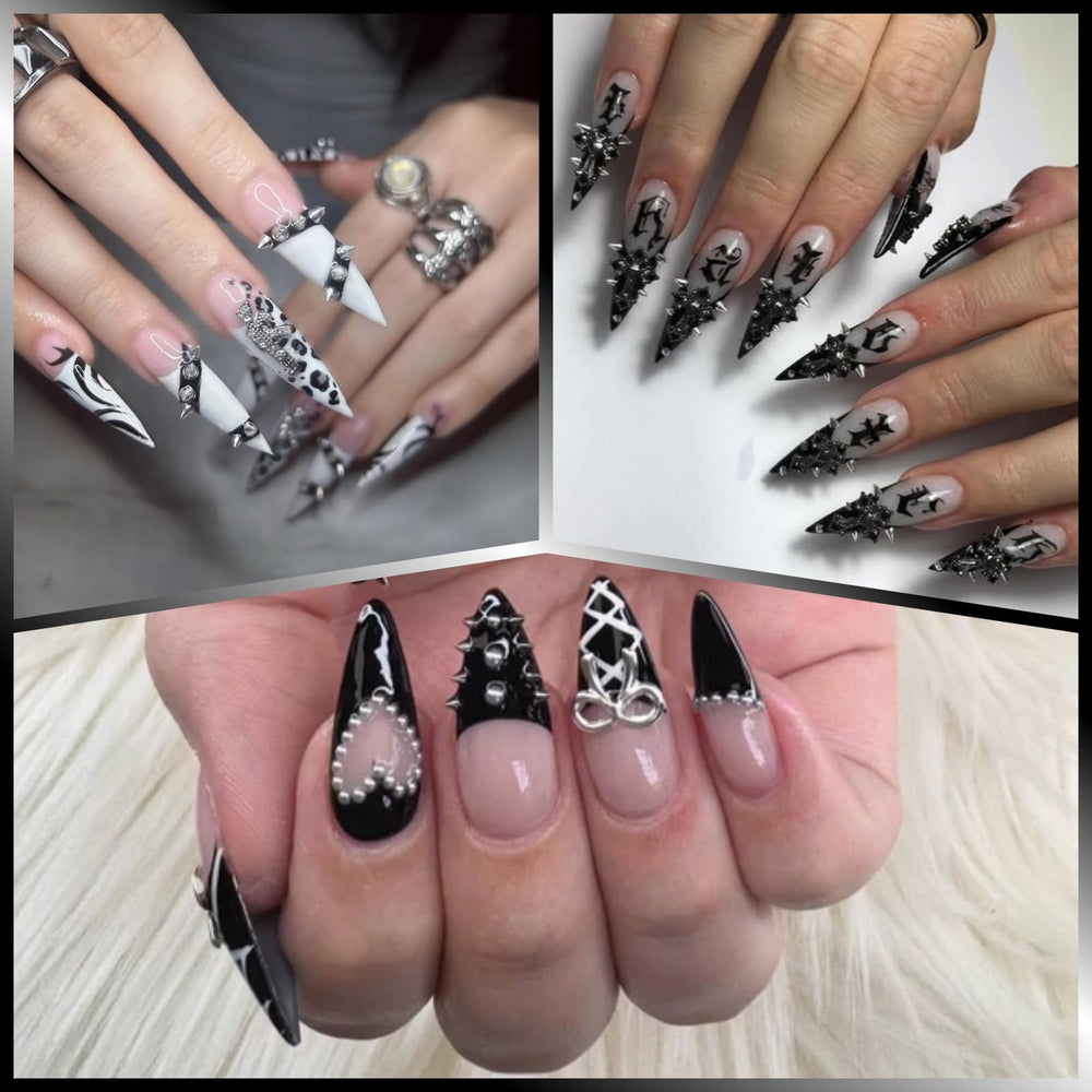 Uso rápido de UWETIME para crear looks punk en uñas