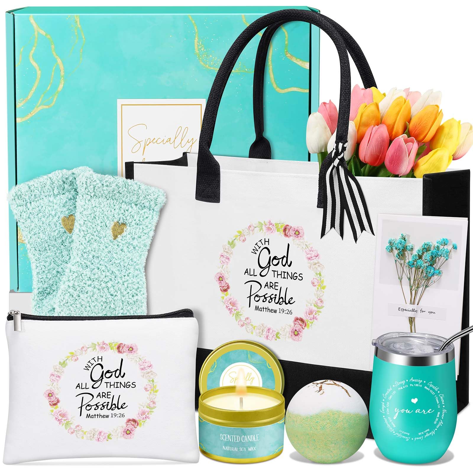 Uwingess cesta-regalo cristiana para mujer, regalo significativo para cumpleaños y ocasiones especiales.