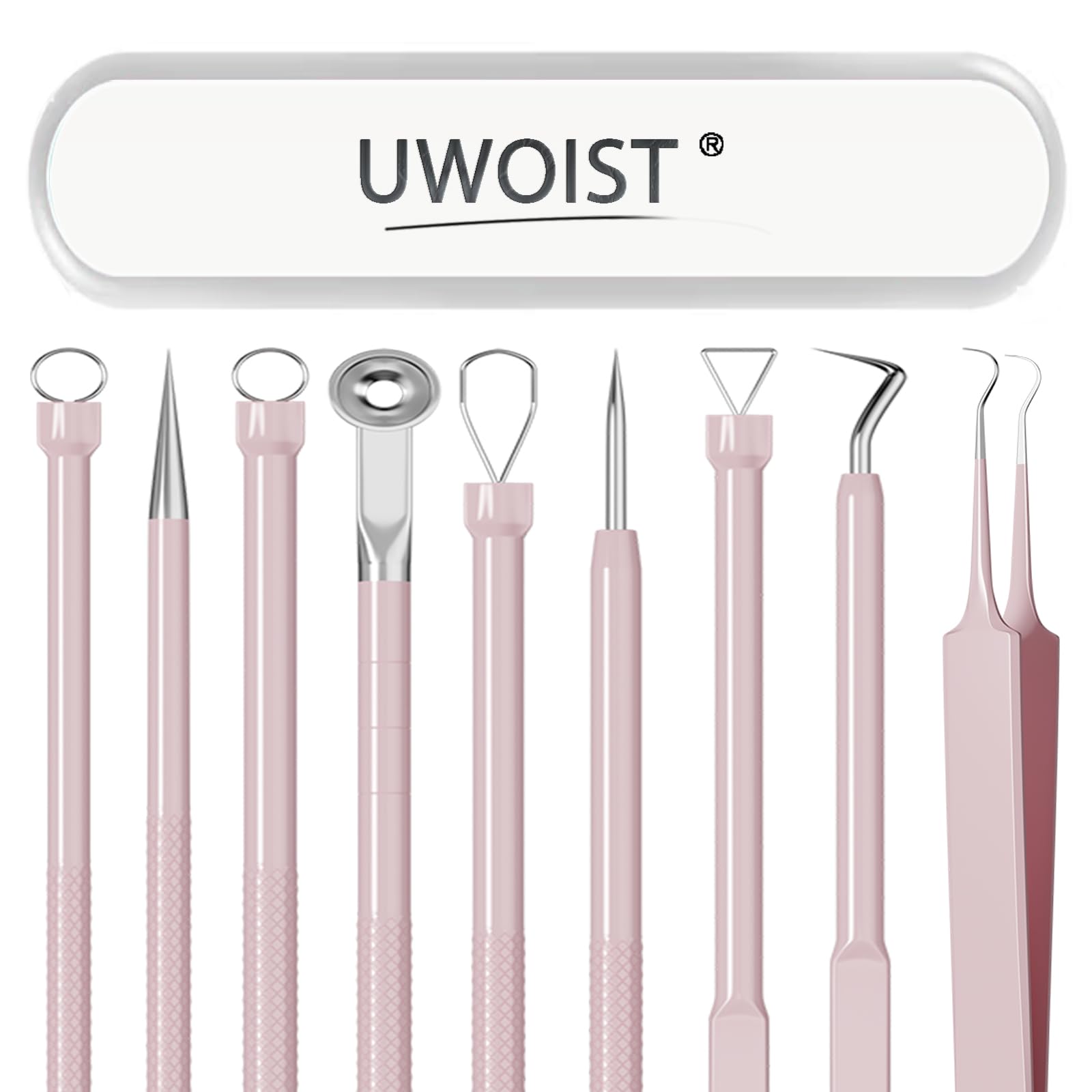 El kit UWOIST de 5 piezas rosa para limpieza de poros en casa
