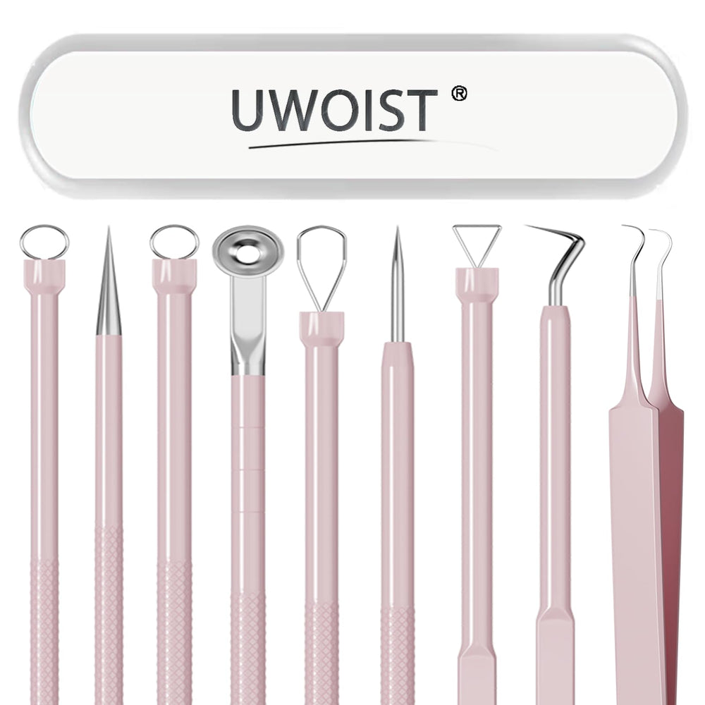 El kit UWOIST de 5 piezas rosa para limpieza de poros en casa