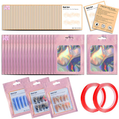 Uyolaxed bolsas holográficas para uñas, empaque llamativo y protección