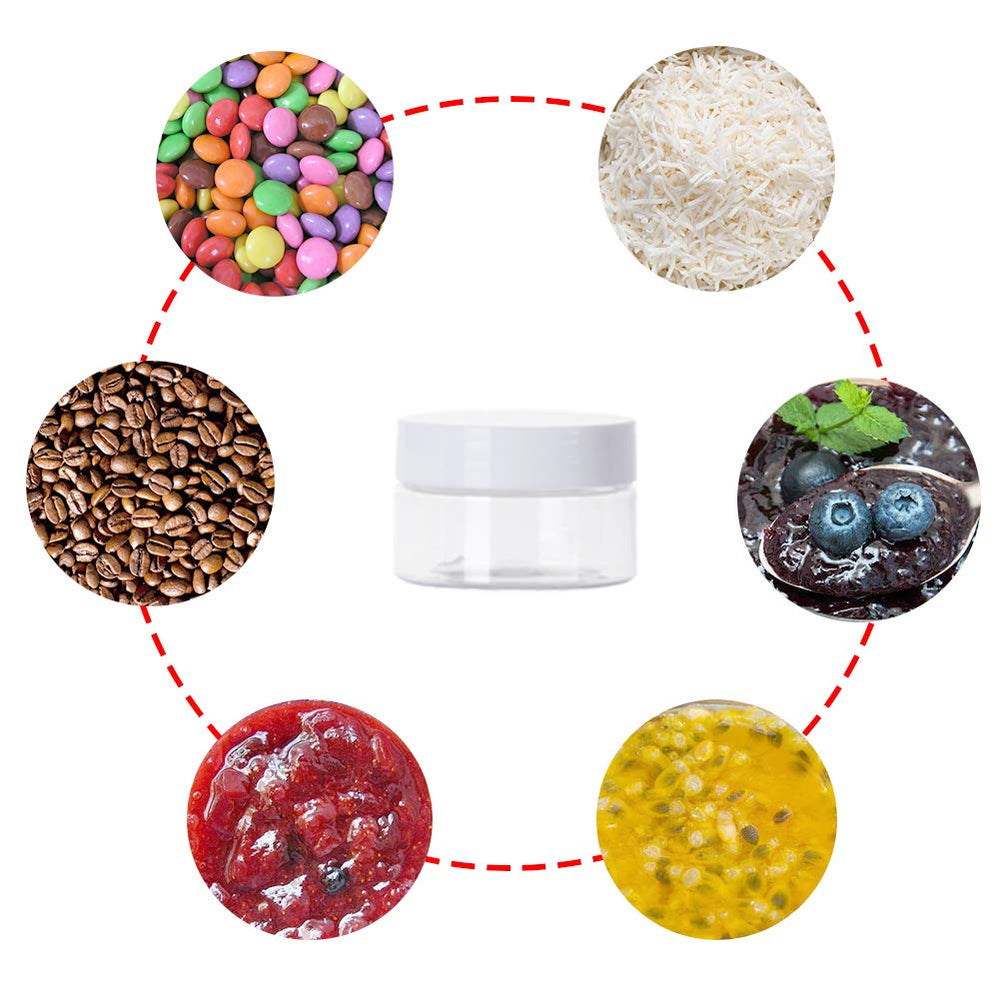 Jarros claros Uyuxxu para slime, 30 ml, almacenamiento seguro y práctico