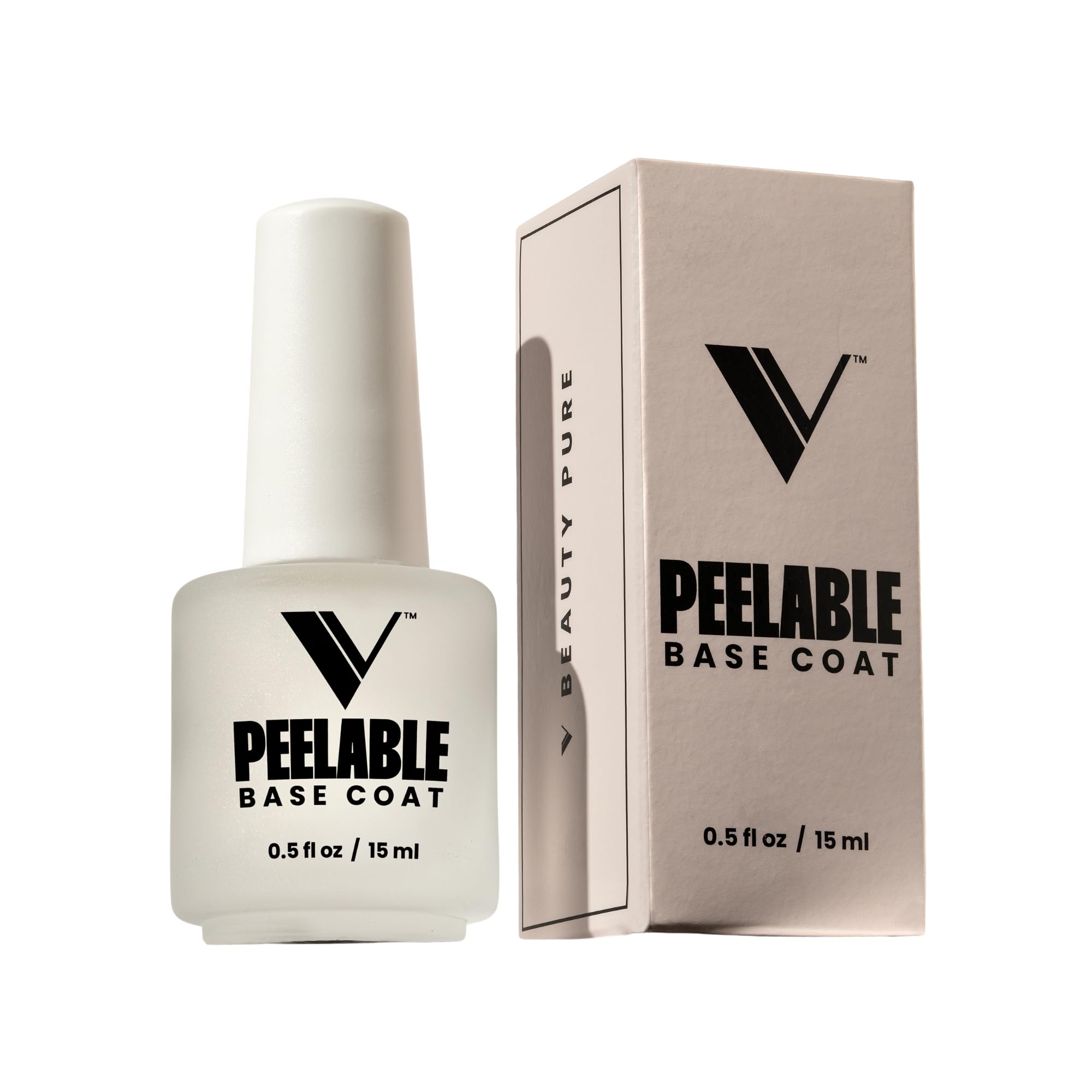 V Beauty Pure capa base gel despegable durante la aplicación rápida