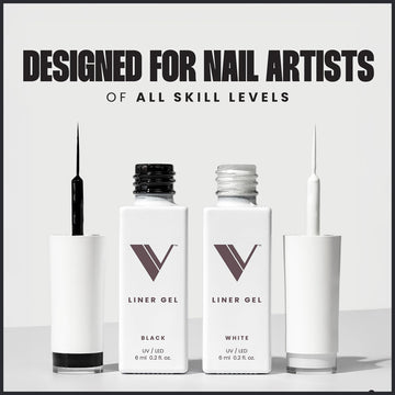 V Beauty Pure Gel delineador Negro: punta de precisión para trazos limpios y delineados nítidos.