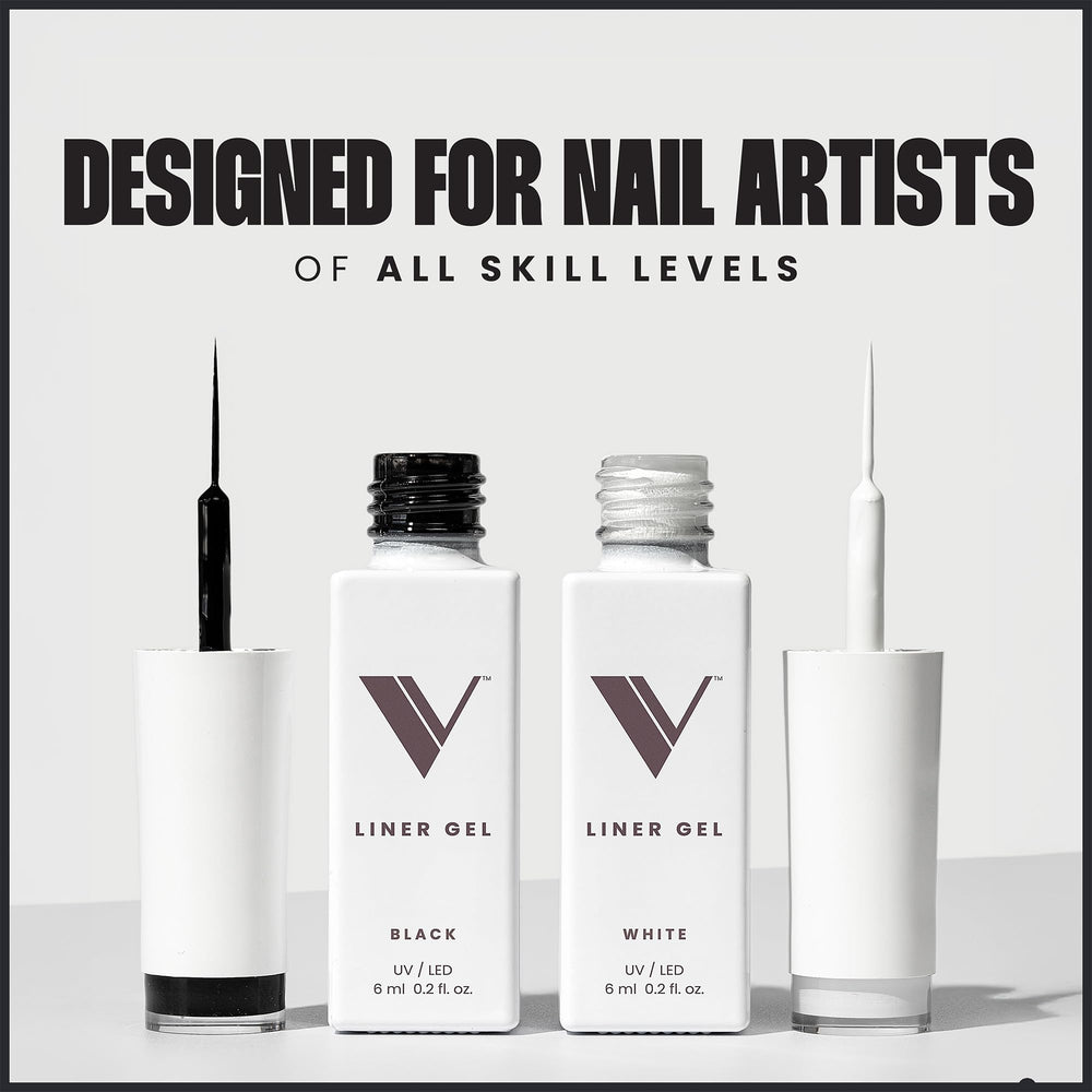 V Beauty Pure Gel delineador Negro: punta de precisión para trazos limpios y delineados nítidos.
