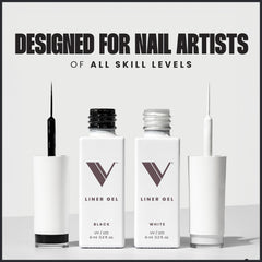V Beauty Pure Gel delineador Negro: punta de precisión para trazos limpios y delineados nítidos.