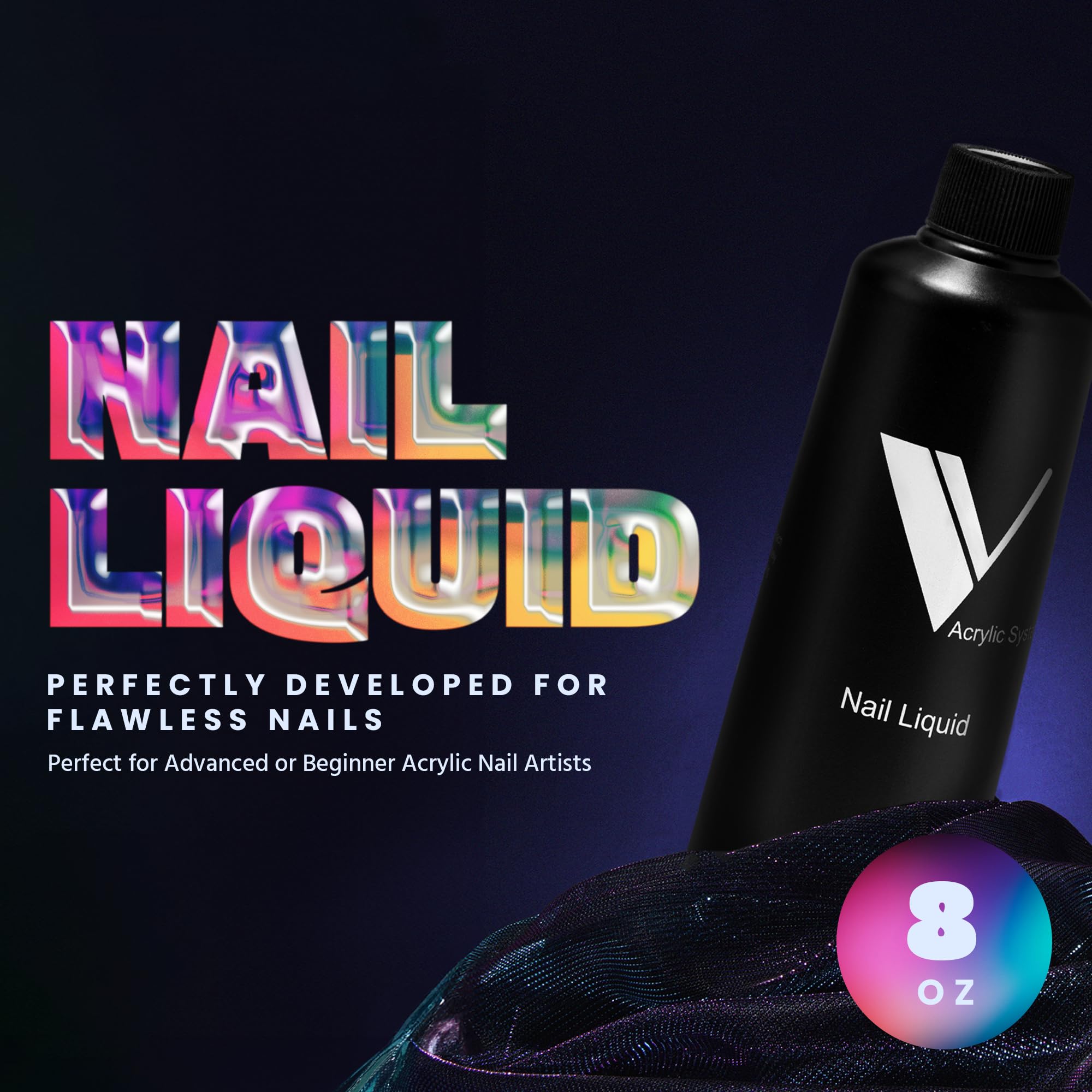 V Beauty Pure Monómero, uso fácil durante la aplicación para esculturas precisas.