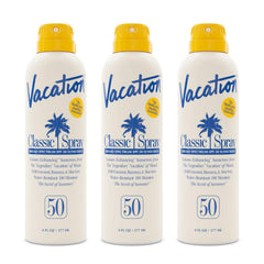VACATION protector solar clásico en rociado continuo SPF50 para aplicación rápida