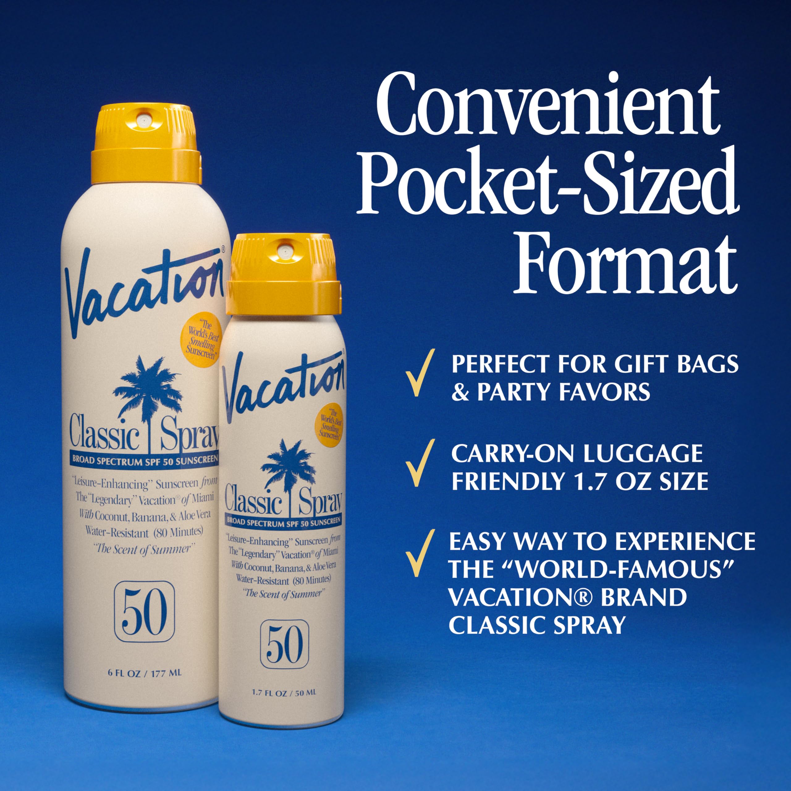 VACATION Mini Classic rociador aplicado invertido para uso cómodo