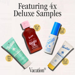 VACATION Huile bebe SPF30: huile parfumee pour un eclat ensoleille.