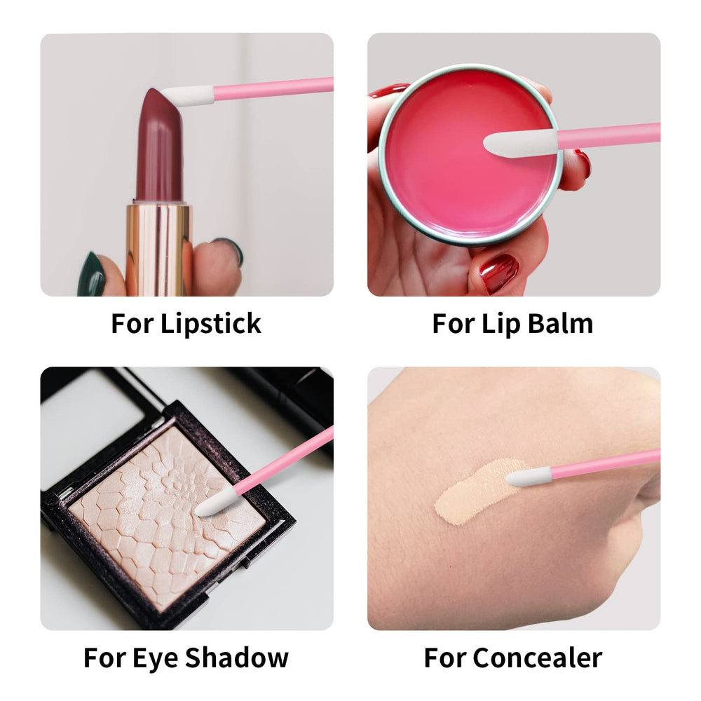 Set de 500 aplicadores de labios Vaincre, ahorro y conveniencia, rosa.