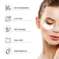 Parches hidrogel Vaincre para ojos, cómodo y refrescante durante la aplicación