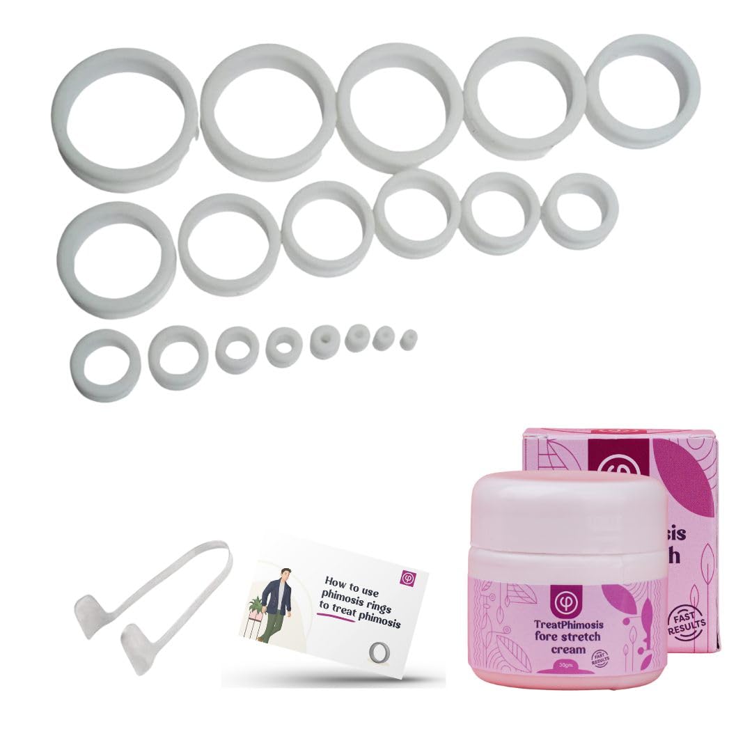 Vajraang kit de anillos para fimosis con 20 tallas para progreso gradual