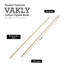 Vakly 200 vastagos de madera para mayor precision en aplicacion medica