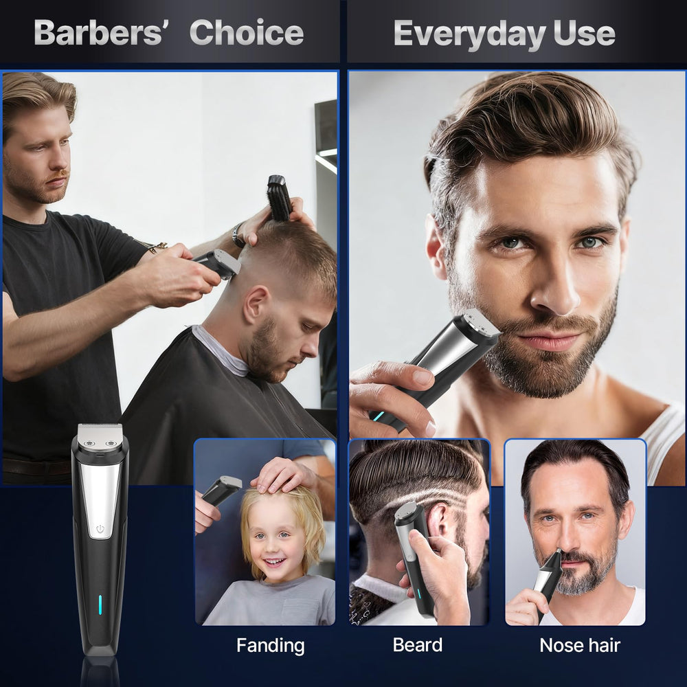 Valano nueve peines ajustables para barbas, cabellos y áreas sensibles.
