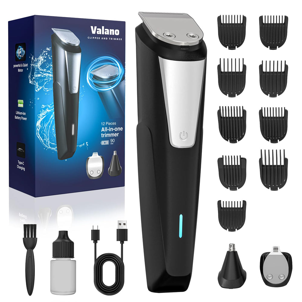 Valano cortabarba con tijera de precisión para delinear la barba con detalle.