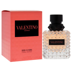 Valentino Coral Fantasy, frasco rosado con diseño moderno.