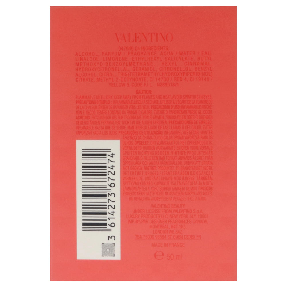 Valentino Coral Fantasy, notas florales y afrutadas para días especiales.