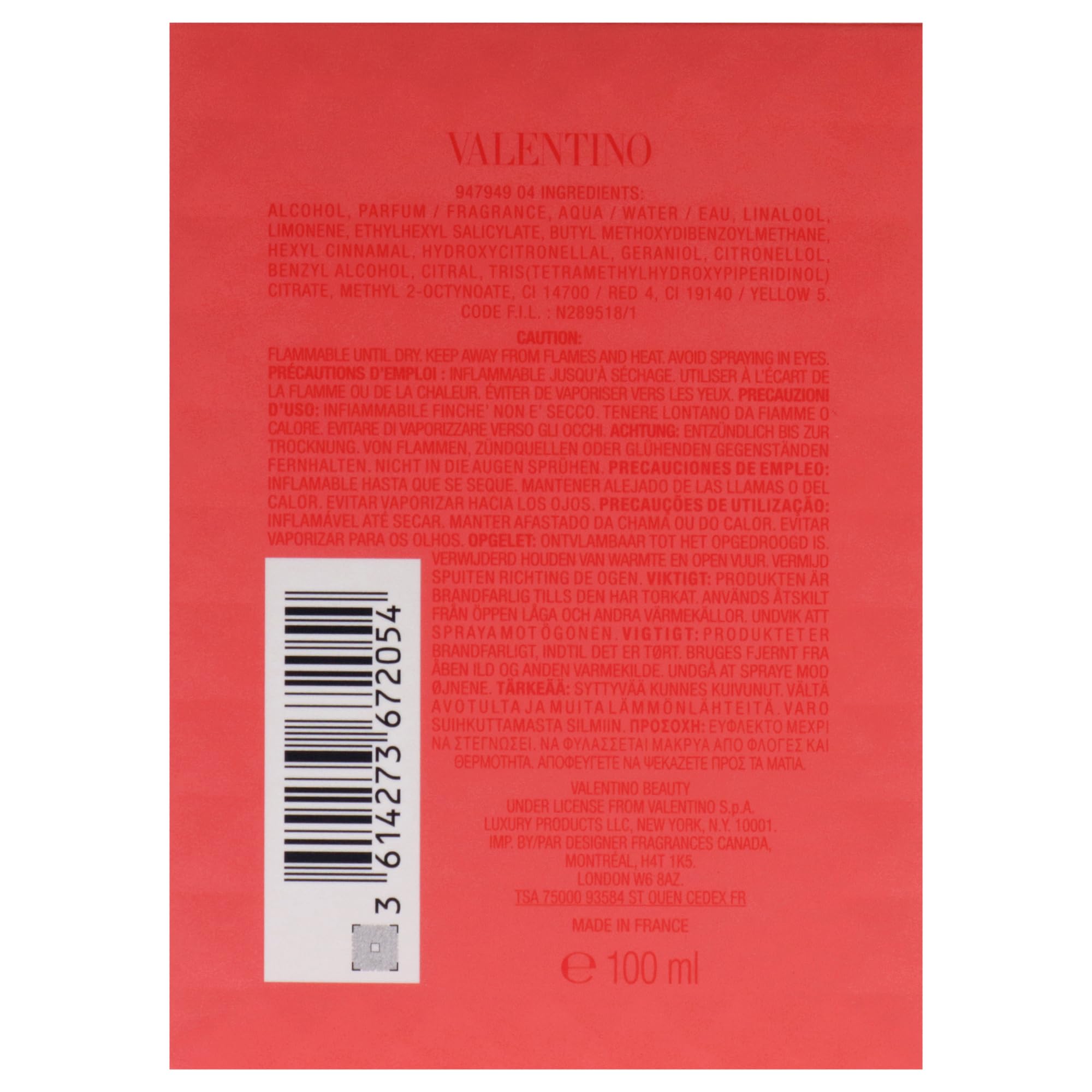 Valentino Donna Born in Roma Coral Fantasy: uso diario y ocasiones especiales.